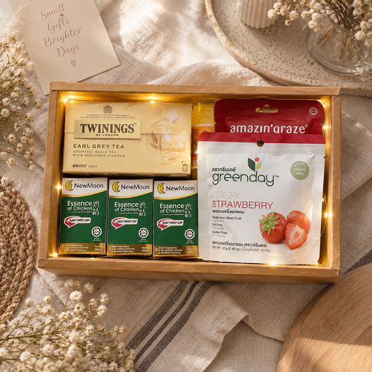 Wellness and get well soon care package hamper with tea and wellness treats in Singapore