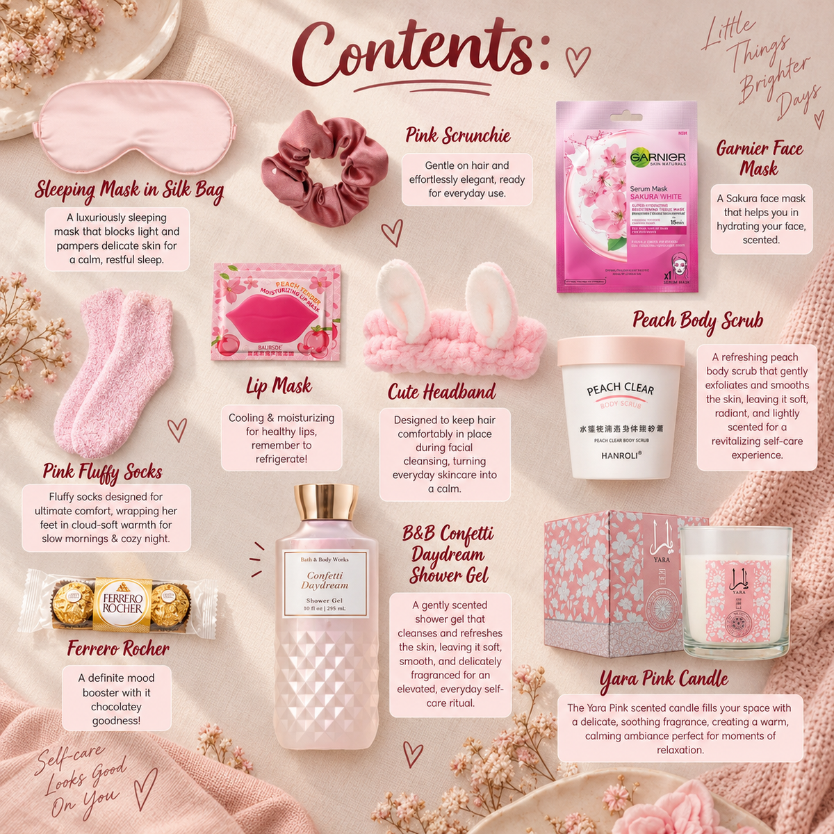 Women’s Self-Care Package gift box and pampering products in Singapore