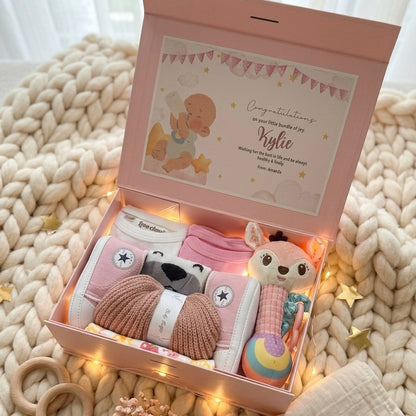 Premium baby girl gift set Singapore with newborn essentials and keepsakes